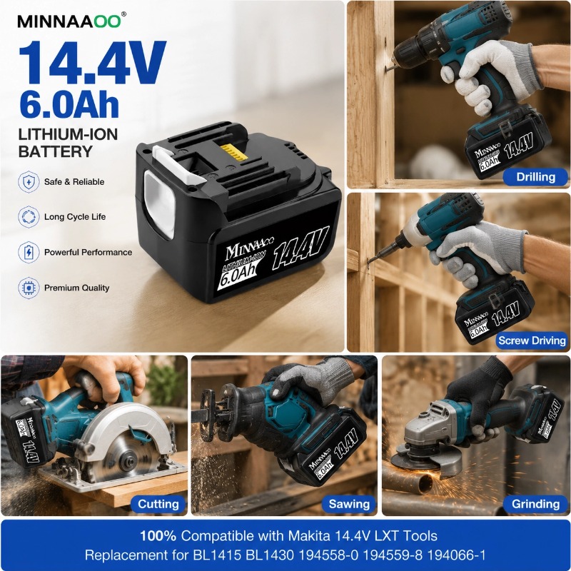 마키타 14.4V 6.0Ah 5.0Ah 리튬이온 충전식 - Makita Drill Hp1640 리뷰 및 가격
