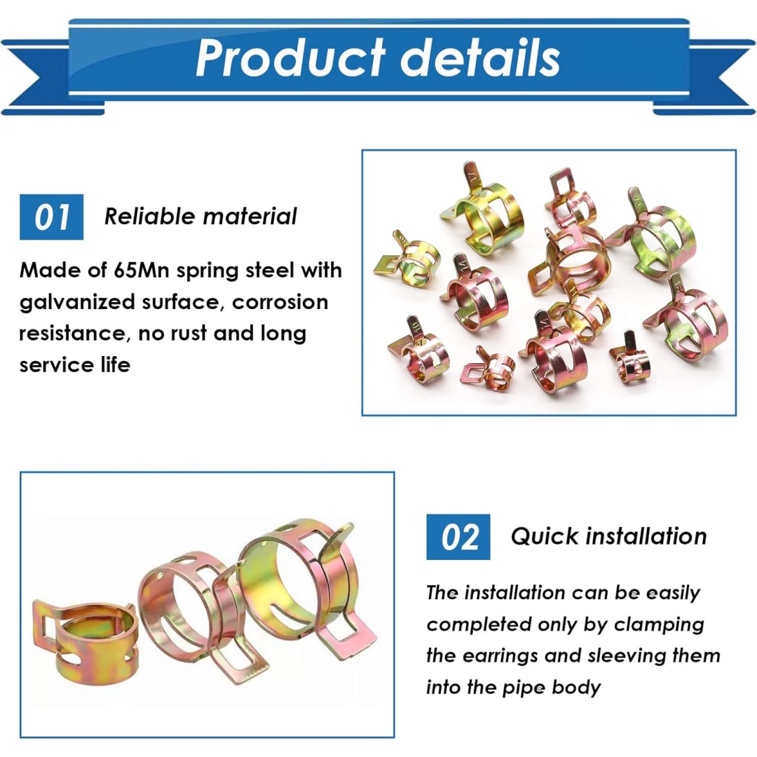 50개 패스너 5mm 6mm 7mm 8mm 9mm 스프 - Pipe Bending Spring 리뷰 및 가격